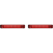 ProBEAM® LED Sequential BAGZ™ Saddlebag Lights — Harley-Davidson®, Red lens, Chrome housing, Pair