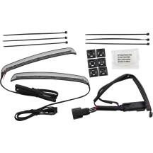 Bag Blades® Luces de acento — Perfil bajo, lente ahumada, para Harley-Davidson®