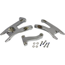 Rider Floorboard Mount — Driver, Chrome, Pair