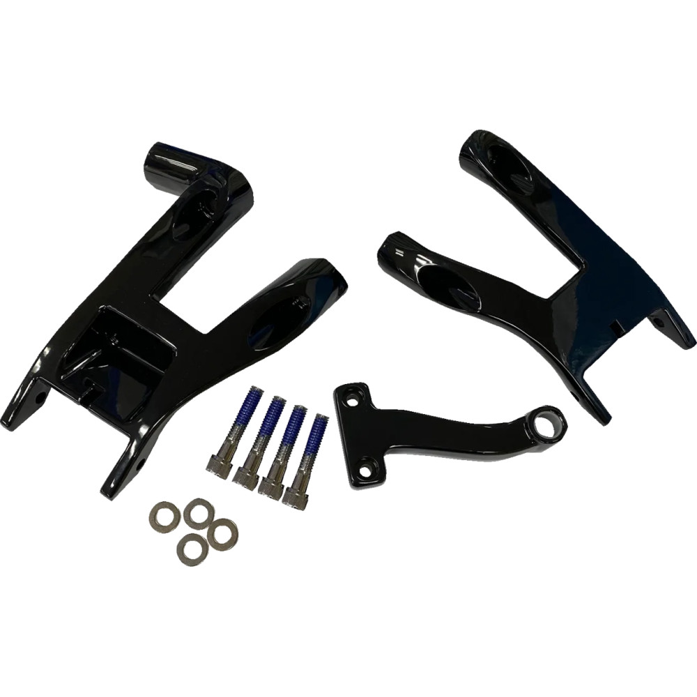 Rider Floorboard Mount — Driver, gloss black