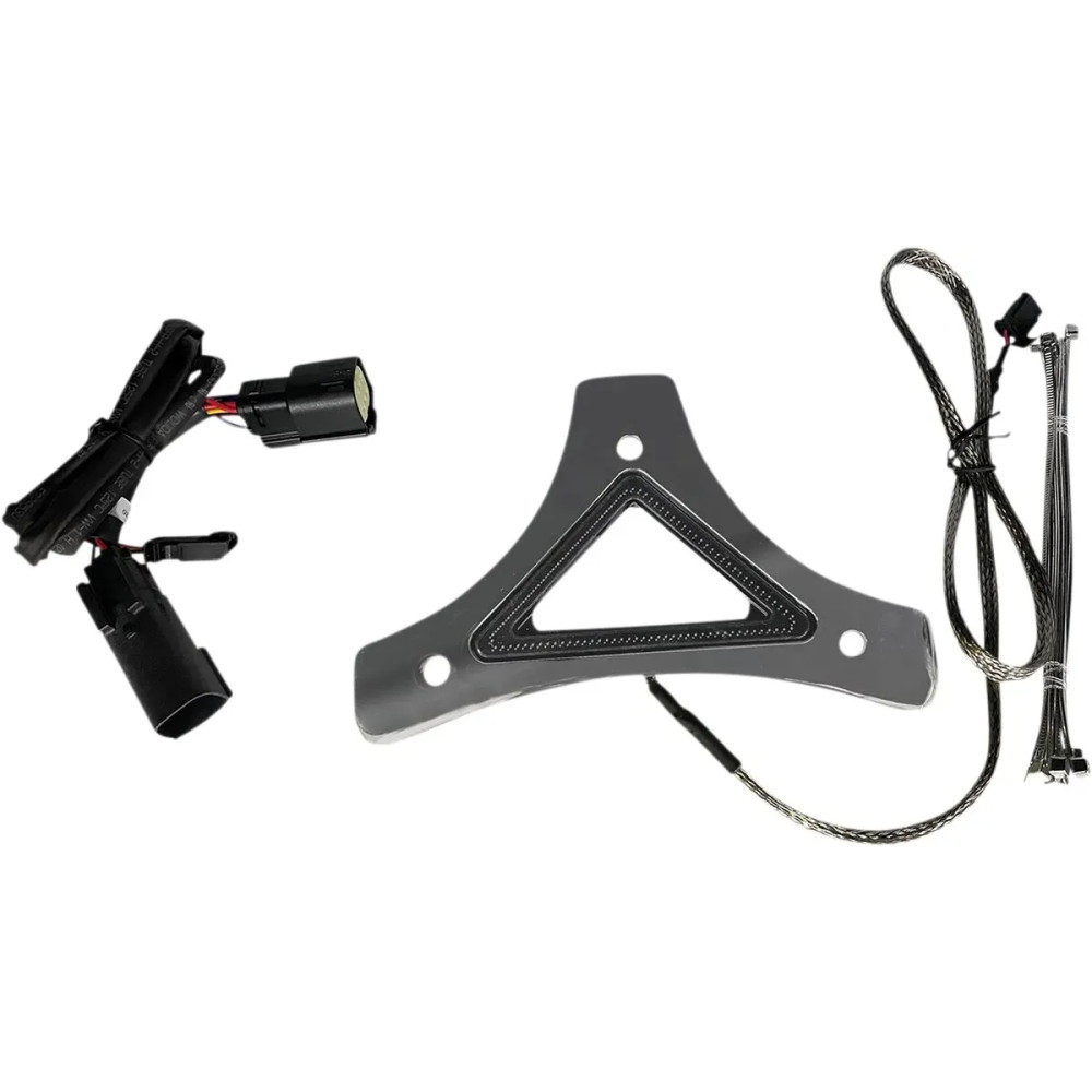 Dual Intensity Run & Brake Backrest LED Light — red, chrome, for Harley-Davidson®