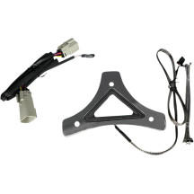 Dual Intensity Run & Brake Backrest LED Light — 100 LEDs, Red, Chrome, for Harley-Davidson®