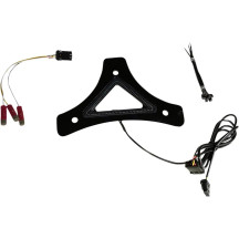 Universal Dual Intensity Run & Brake LED Backrest Light — black housing, red LEDs