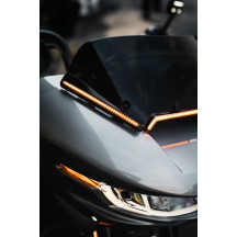 LED Front Fork Lightz™ — 12V, amber lens, for Harley-Davidson