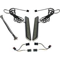 LED Front Fork Lightz™ — Harley-Davidson®, 12 V, chrome housing, smoke lens