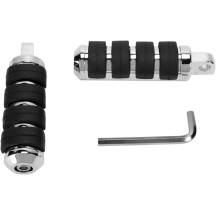 Foot Pegs — Black, Chrome