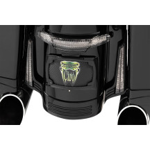 Luces para paneles de relleno — Para Harley-Davidson®, LED, carcasa negra, lente ahumada