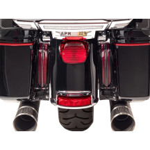 Luces para panel de relleno — Trasera, lente roja, carcasa negra, par, Harley-Davidson®