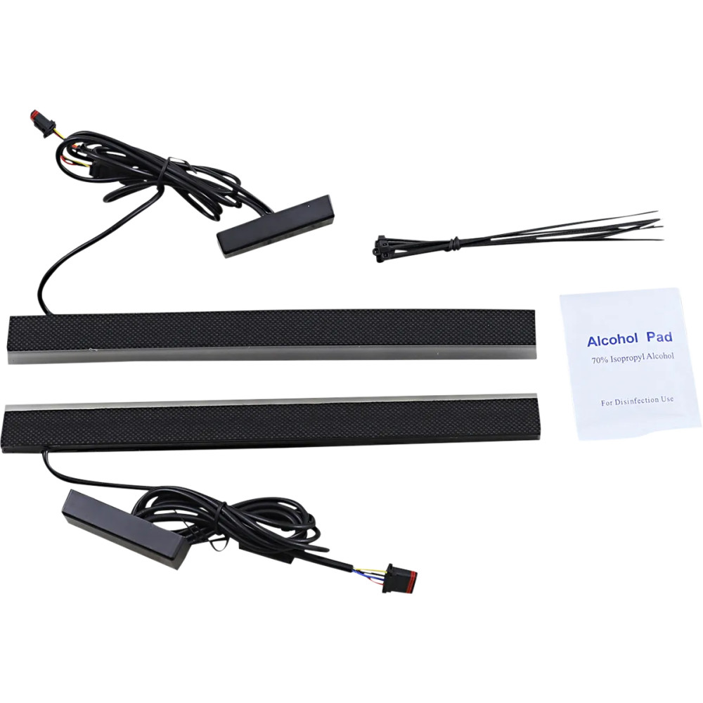 Dual Color Plasma Rods — 25.5 cm (10"), Amber & Red, Harley-Davidson®