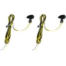 Micro Bullet LED Turn Signals — Micro, 12–18 V, Pair