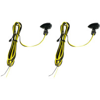 Micro Bullet LED Turn Signals — Micro, 12–18 V, Pair