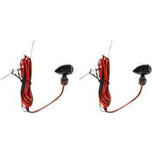 Micro Bullet LED Turn Signals — 12-18V, red LED