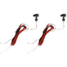 Micro Bullet LED Turn Signals — 12V - 18V, Red LED