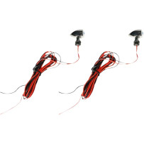 Micro Bullet LED Turn Signals — 12V - 18V, Red LED