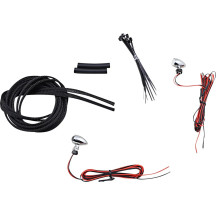 Micro Bullet LED Turn Signals — 12V - 18V, Red LED