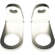 Micro Bullet Turn Signal Mounting Bracket — L-shaped mount, silver