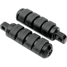 Foot Pegs — Straight mounting angle, Black