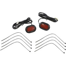 PLUGZ™ Luces para tapones de antena — rojo, Harley-Davidson®, 40 LEDs
