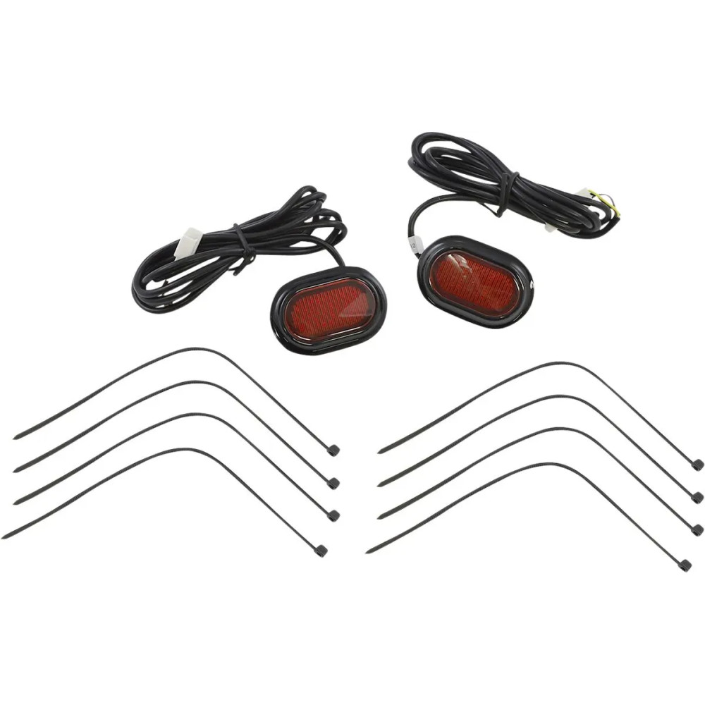 PLUGZ™ Luces para tapones de antena — rojo, Harley-Davidson®, 40 LEDs