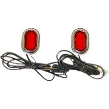 Luces PLUGZ™ para casquillo de antena — Harley-Davidson®, rojo, 40 LEDs, par