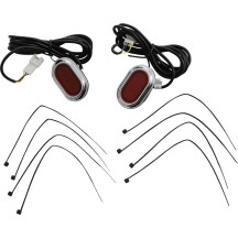 Luces PLUGZ™ para casquillo de antena — Harley-Davidson®, rojo, 40 LEDs, par