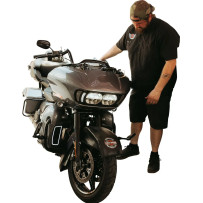 Genesis® 4 Dynamic LED Road Glide® Insertos de ventilación — Harley-Davidson®, negro brillante, lente ahumada, par