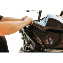 Genesis® 4 Dynamic LED Road Glide® Windshield Trim — Harley-Davidson®, turn signal, smoked lens, black housing, amber & white LE