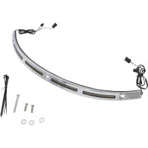 Moldura para parabrisas Batwing Genesis® 4 Dynamic LED — Harley-Davidson®, lente ahumada, LEDs ámbar/blanco