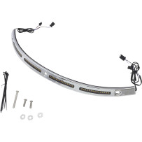 Moldura para parabrisas Batwing Genesis® 4 Dynamic LED — Harley-Davidson®, lente ahumada, LEDs ámbar/blanco