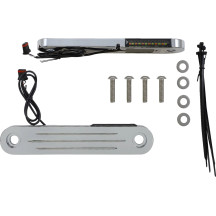 ProBEAM® Dynamic Strips™ V2 intermitentes delanteros — Harley-Davidson®, cromado, lente ahumada, ámbar y blanco