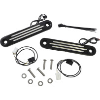 ProBEAM® Dynamic Strips™ V2 Intermitentes delanteros — Harley-Davidson®, ámbar y blanco