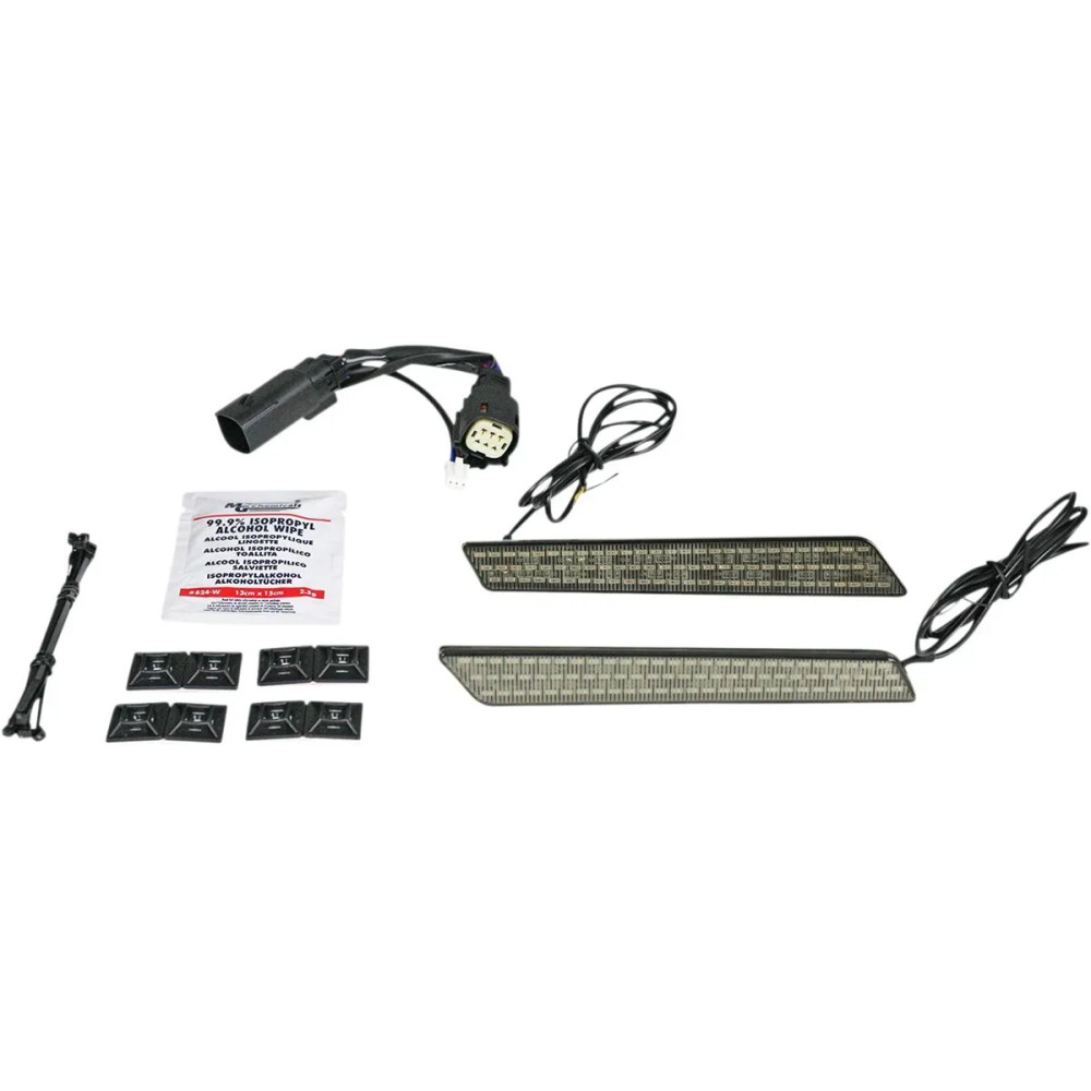 Luz LED Dual Color para Pestillo de Alforja Lightz™ — Ajuste para alforja, Harley-Davidson®, ámbar/rojo, 81 LEDs