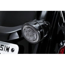 Insertos de luz intermitente trasera Fang® — Compatible con Harley-Davidson®, casquillo 1157, LED rojo