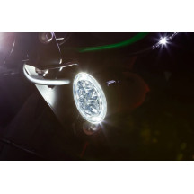 Fang® Front Turn Signal Light Inserts — Fits 1157 socket, Harley-Davidson®, smoke lens