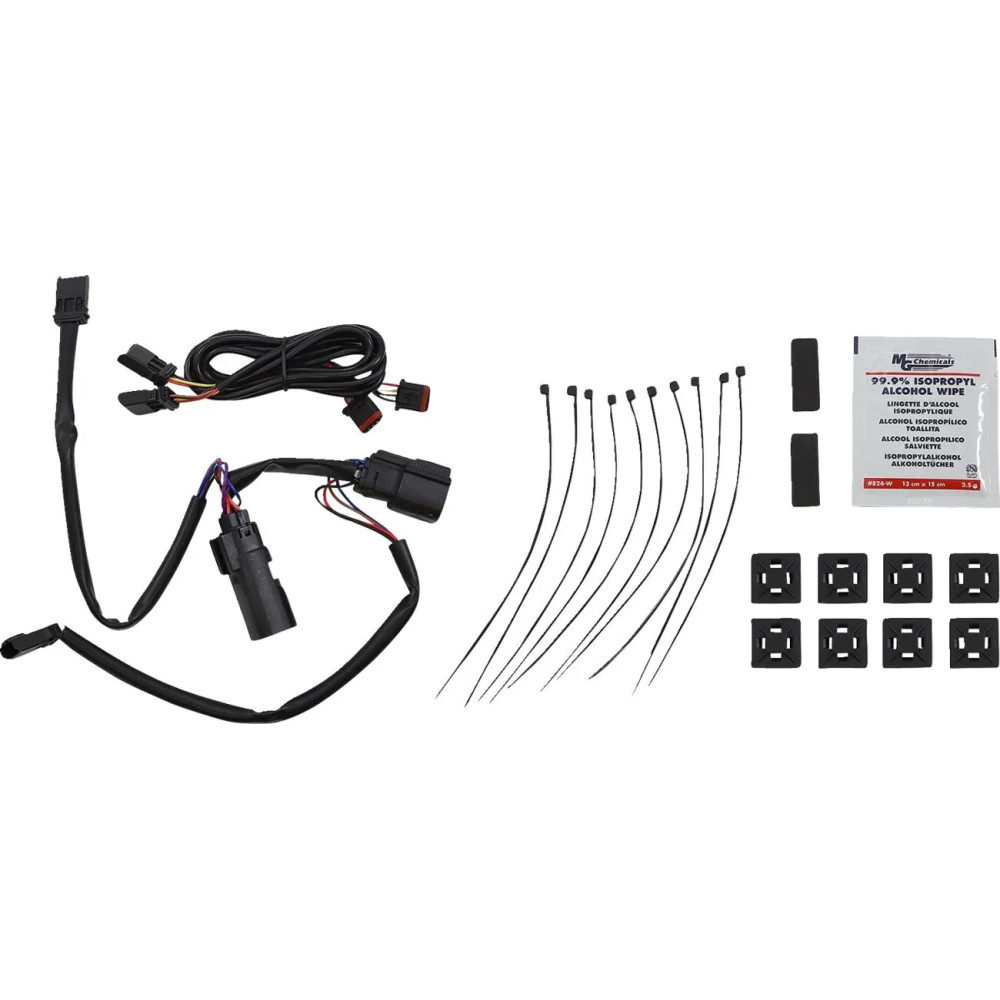 Saddlebag Latch Dual Color Accent Lights — Harley-Davidson® red, amber