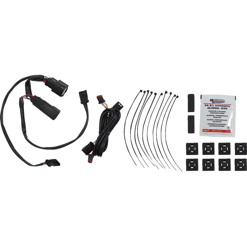 Cierre de alforja con luces de acento bicolor — Harley-Davidson®, ámbar y rojo