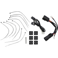 Luces LED marcadoras laterales para alforjas inferiores — Harley-Davidson® alforja inferior, rojo, 84 LEDs