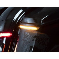 Bag Blades® Luces de Acento — Harley-Davidson®, perfil bajo, ámbar/rojo, par