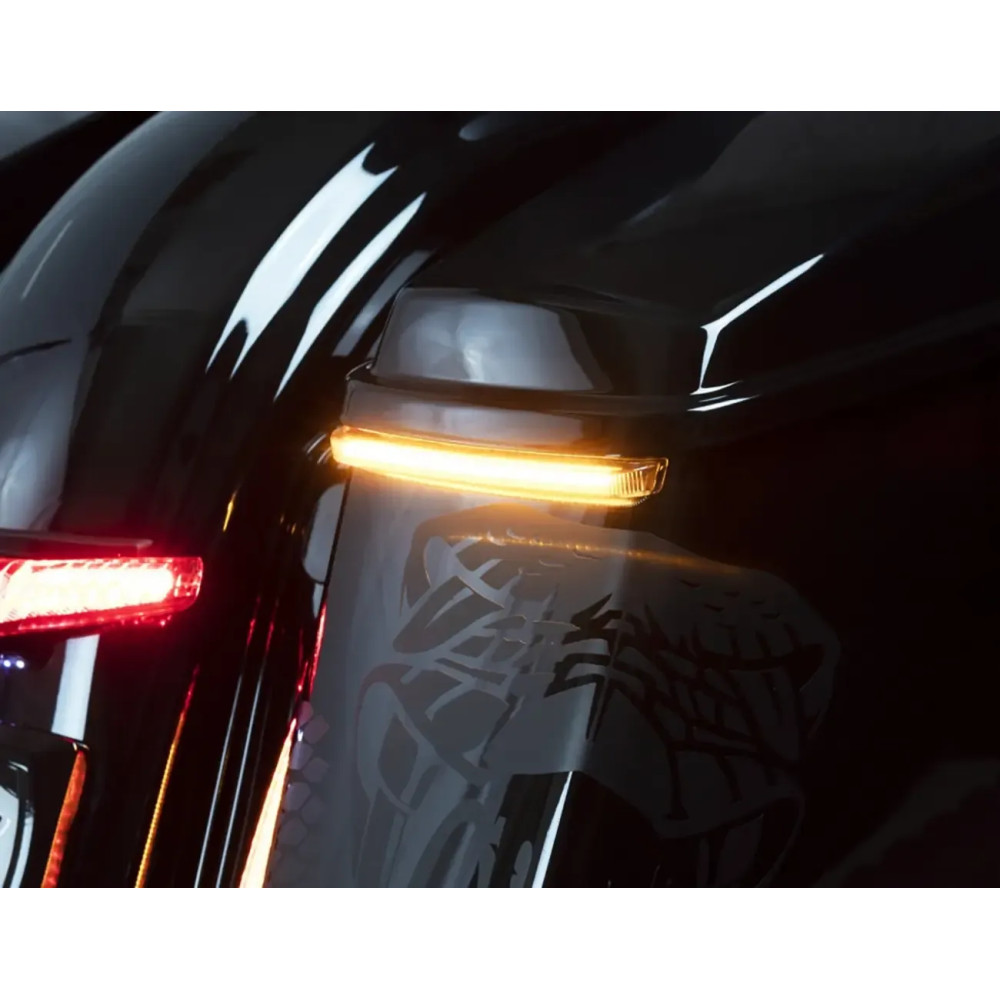 Bag Blades® Luces de Acento — Harley-Davidson®, perfil bajo, ámbar/rojo, par