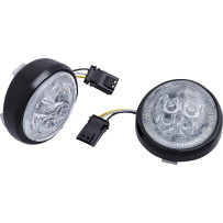 Insertos LED Fang® para intermitentes delanteros con embellecedor — Harley-Davidson®, ámbar