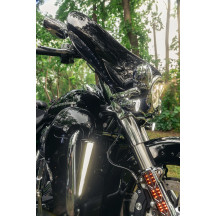 Fang® Luces de carenado inferior — Par, cromado, ámbar y blanco