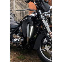 Fang® Luces de carenado inferior — Par, cromado, ámbar y blanco