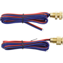 Rayos Láser Brillantes LED — Latón, trasero, fijación por tornillo, par