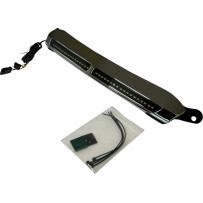 Windshield Trim — Harley-Davidson®, Chrome, White LED, Smoke lens