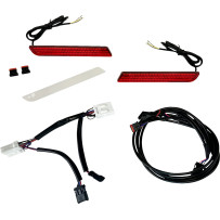 LED Reflector Replacement — Red, 75 LEDs, For Harley-Davidson®