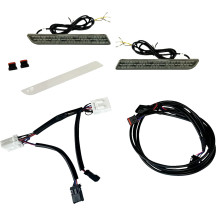 Reemplazo de reflector LED — 75 LED, rojo, lente ahumada, para Harley-Davidson