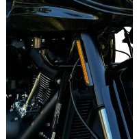 Front Fork LED Reflector Replacements — Harley-Davidson®, amber lens