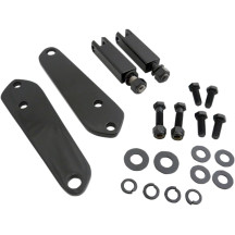 Front Mount Highway Bar Kit — 86 mm (3-3/8"), Driver, Black