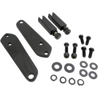 Front Mount Highway Bar Kit — 86 mm (3-3/8"), Driver, Black