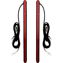 Barras de luz auxiliares Genesis 8,5” LED Plasma Rods™ — 8,5" de largo, lente roja, par